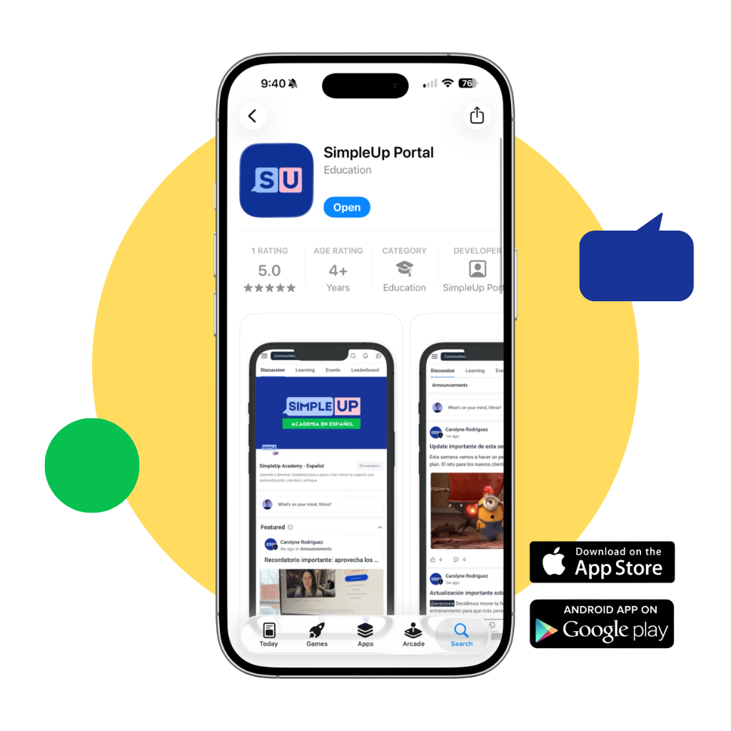 SimpleUp Portal en la App Store